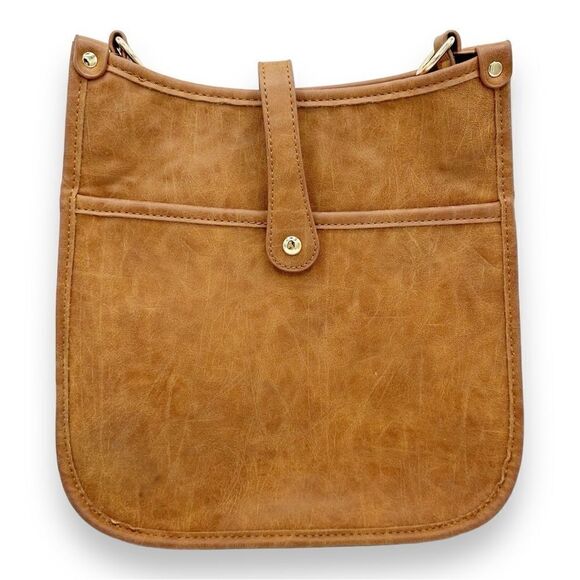 Mix and Match Snap Messenger Crossbody Vegan Handbag (guitar strap not included) - Picture 1 of 10